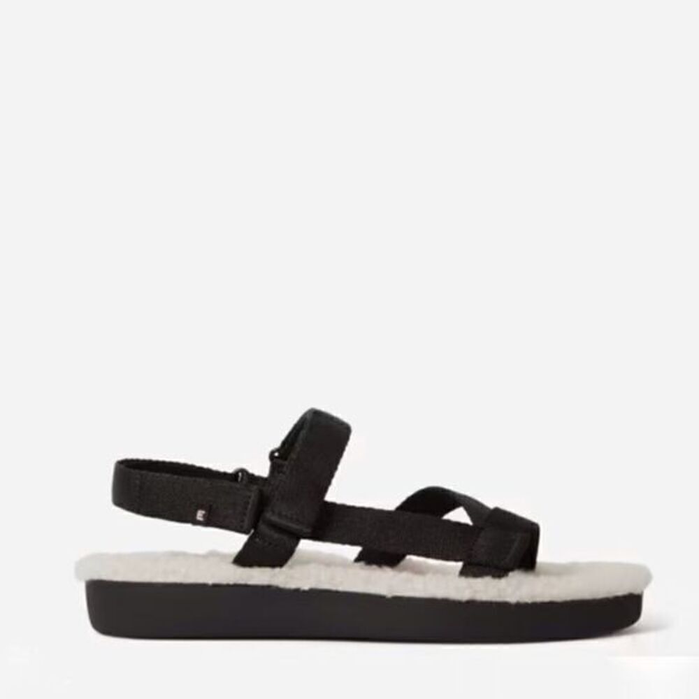 Everlane The ReNew Black Teddy Sport Sandal